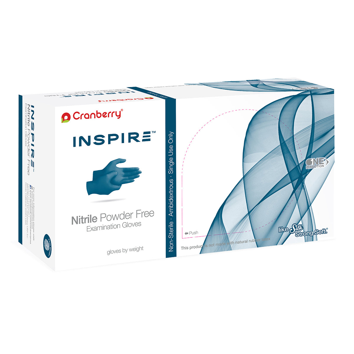 Cranberry CR3385 Inspire Nitrile Examination Gloves Powder Free Extra Small 300/Bx Cranberry CR3385 Inspire Nitrile Examination Gloves Powder Free Extra Small 300/Bx